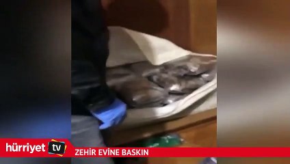 Zehir evine baskın kamerada