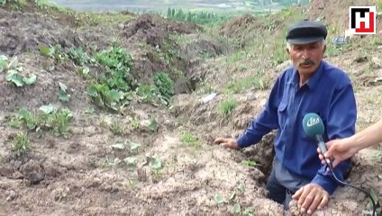 Heyelanlı sahadaki evlerinde ölümü göze alarak yaşıyorlar