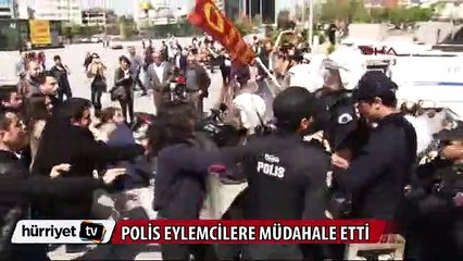 Adalet Sarayı önünde eylemcilere polis müdahalesi
