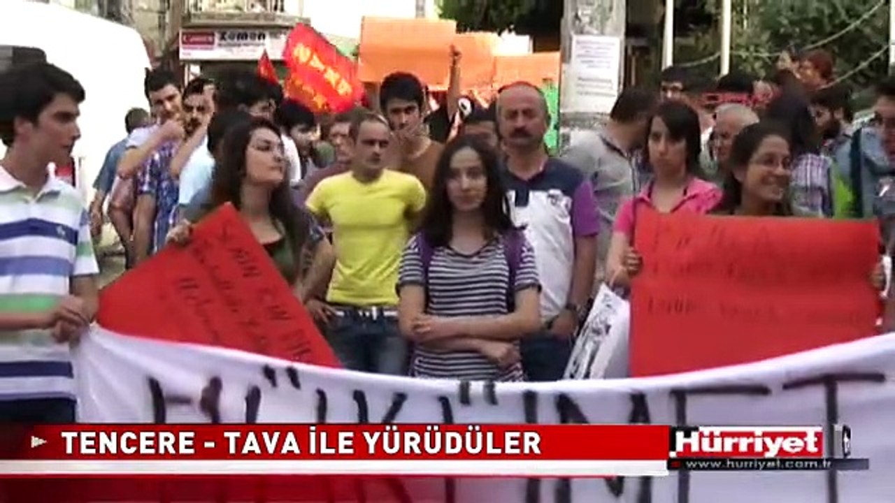 GİRESUNLU GENÇLER TENCERE - TAVA İLE YÜRÜDÜ