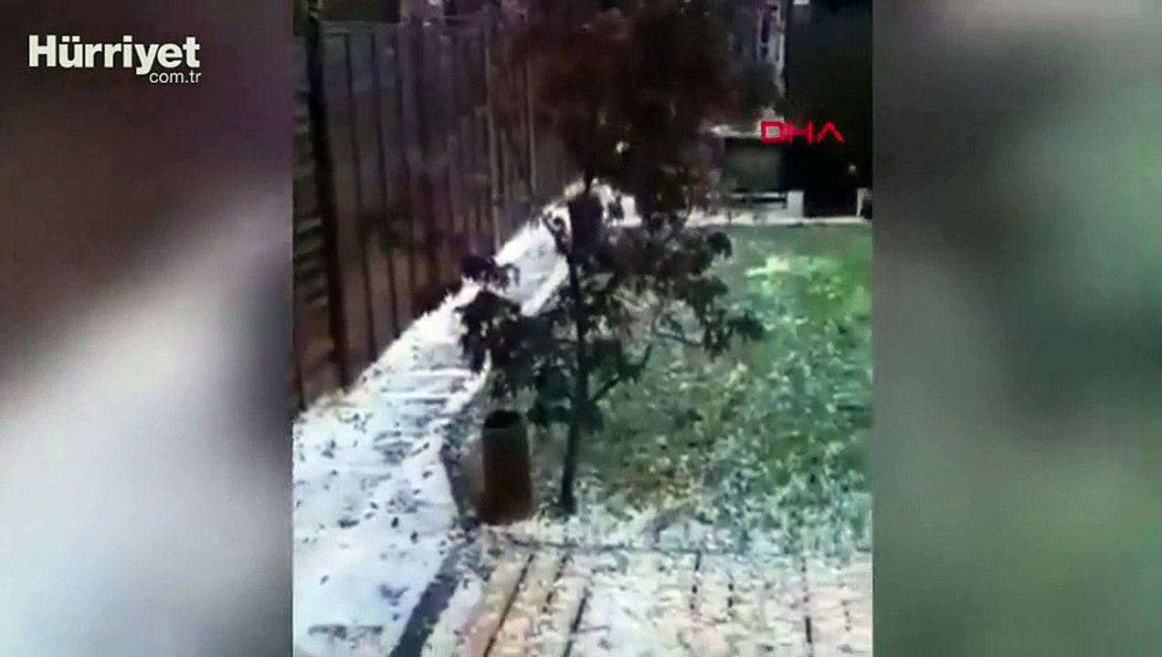 İngiltere'de eylül ayında kar yağdı