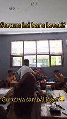 Murid kreatif menghibur teman sekelas dan guru - Gurunya sampai joget 