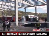 KOT BOYAMA FABRİKASINDA PATLAMA