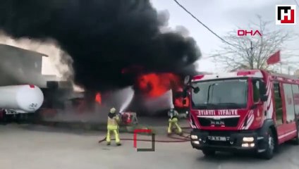 İstanbul'daki fabrikada korkutan yangın