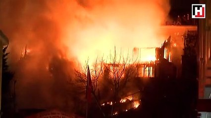 Fatih’te korkutan yangın