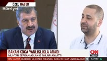 Bakan Koca, Mazhar Alanson yerine yanlışlıkla muhtarı aradı