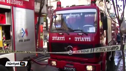 İstanbul Fatih'te korkutan yangın