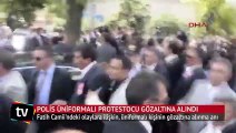Polis kıyafeti ile Kılıçdaroğlu'nu protesto ederken gözaltına alındı