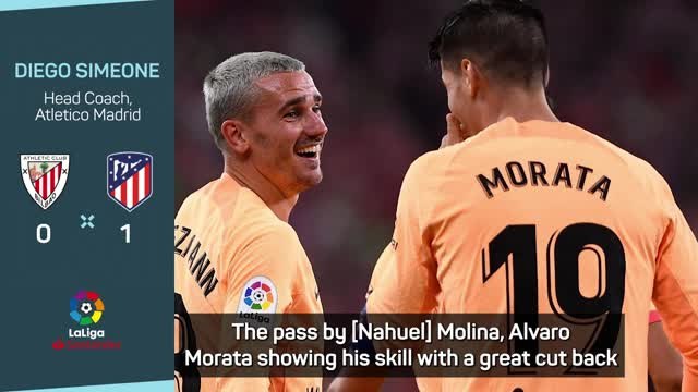 Atlético winner in Bilbao has Simeone purring