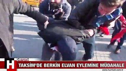 TAKSİM'DE BERKİN ELVAN EYLEMİNE MÜDAHALE