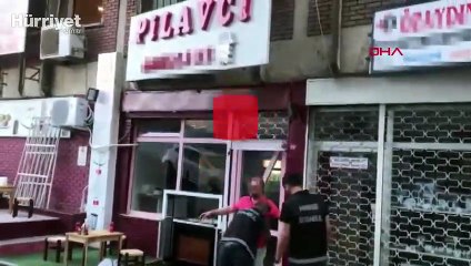 Eyüpsultan'da pilavcıya uyuşturucu baskını kamerada