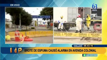Línea 2 del Metro de Lima: limpian extraña espuma marrón que alarmó a los vecinos del Callao