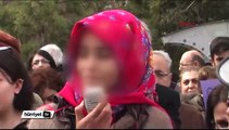 Kayseri'de Özgecan için ağlatan kadın eylemi