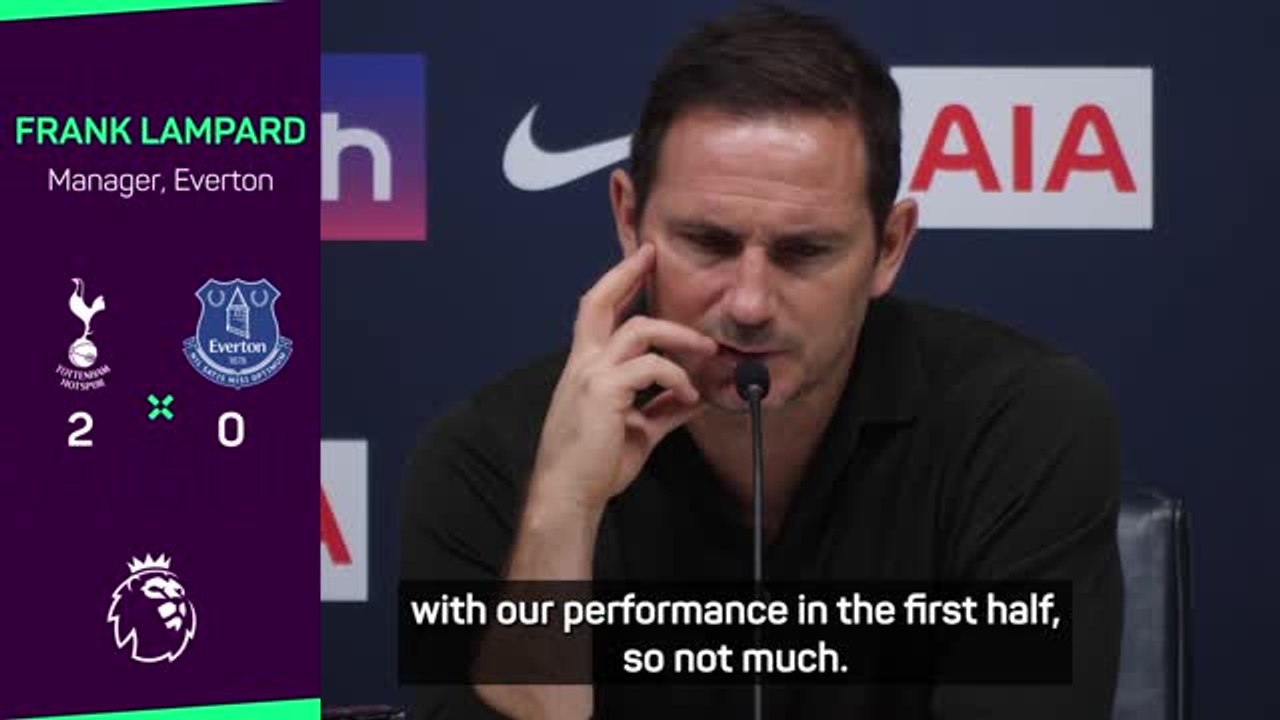 Lampard 'won't criticise players too much' after Spurs defeat