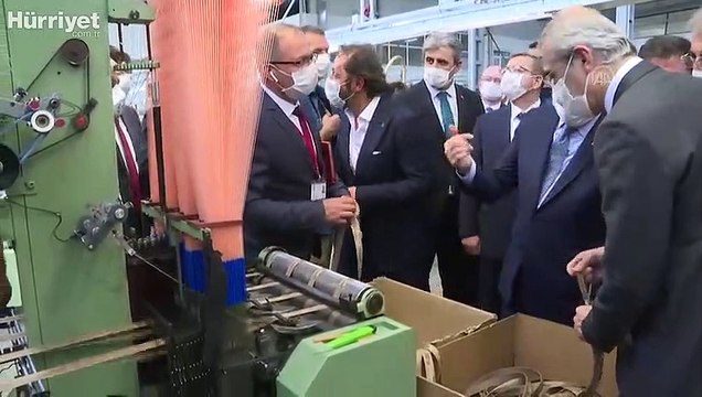 Cumhurbaşkanı Yardımcısı Oktay, Yozgat organize sanayi bölgesindeki fabrikaları gezdi