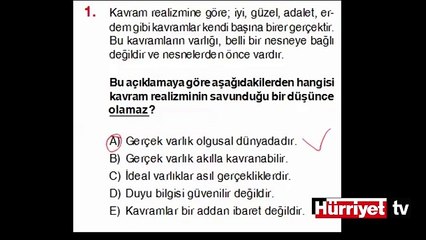 FELSEFE SORULARININ ÇÖZÜMLERİ