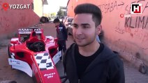 Yozgatlı kaporta ustası kendi imkanlarıyla ‘Formula 1’ aracı yaptı