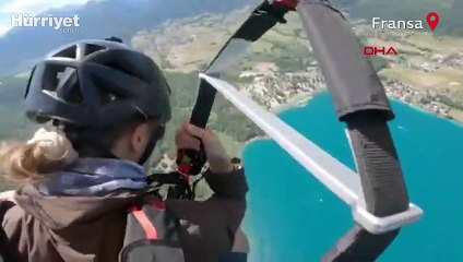 Yamaç paraşütü yaparken 11 bin TL'lik telefonundan oldu