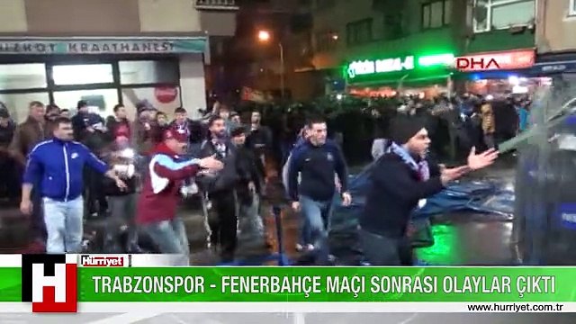 TRABZONSPOR - FENERBAHÇE MAÇI SONRASI OLAYLAR ÇIKTI