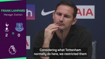 Lampard 'won't criticise players too much' after Spurs defeat