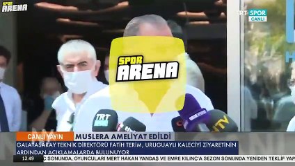 Fatih Terim: 'Muslera, bizim için bir kaleciden fazlası, eksikliğini hissedeceğiz'