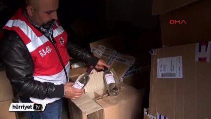 Fatih'te sahte içki operasyonu