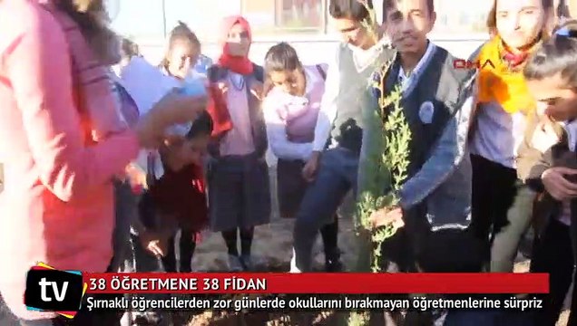 Şırnak İdilli öğrencilerden Öğretmenler Günü hediyesi