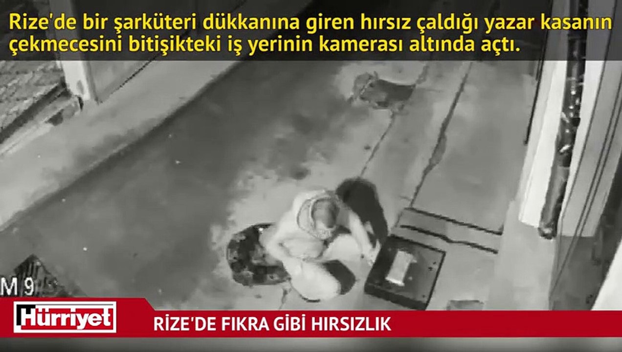 Rize'de fıkra gibi hırsızlık