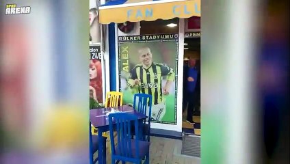 Makedonya'ya yaşayan Fenerbahçeli taraftar tutkusuyla şaşkına çevirdi!