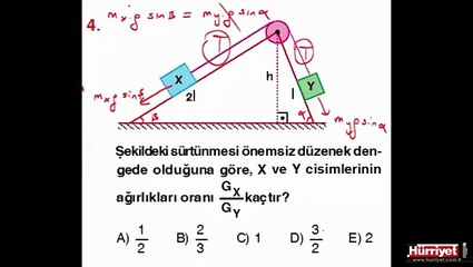 FİZİK SORULARININ ÇÖZÜMLERİ