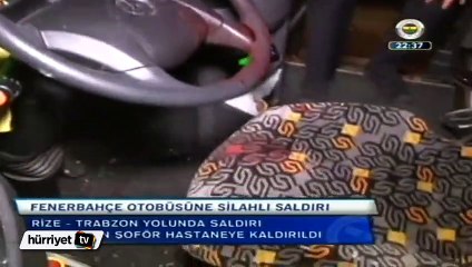 Fenerbahçe otobüsüne silahlı saldırı