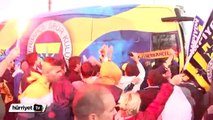 Fenerbahçe ve Galatasaray takımı stada böyle gitti