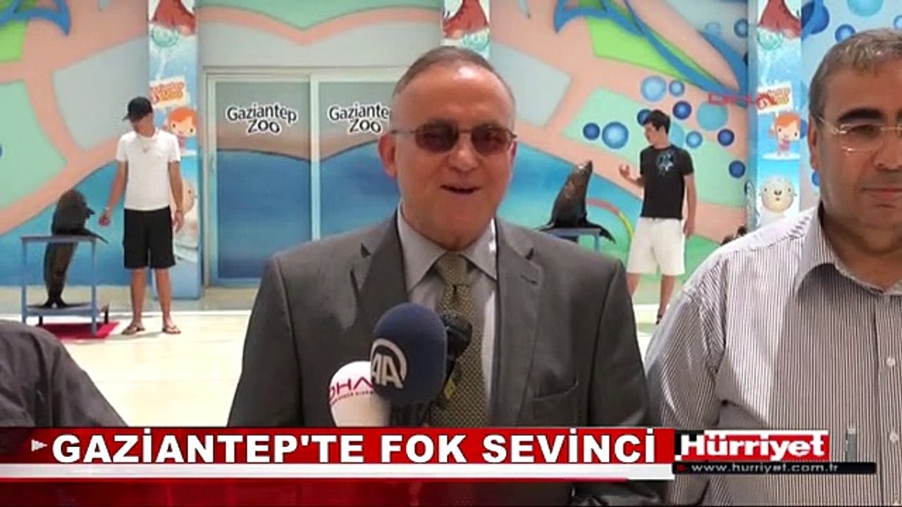 GAZİANTEP'TE YAVRU FOK SEVİNCİ