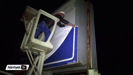 Fethiye il tabelası söküldü