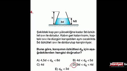 FİZİK SORULARININ ÇÖZÜMLERİ