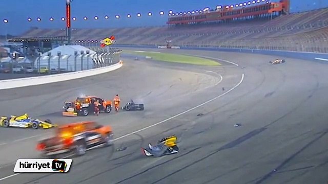 300 km hızla kaza yaptı