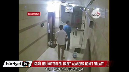 İsrail helikopteri Gazze'de haber ajansını hedef aldı