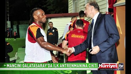 MANCINI GALATASARAY'IN BAŞINDA İLK ANTRENMANINA ÇIKTI