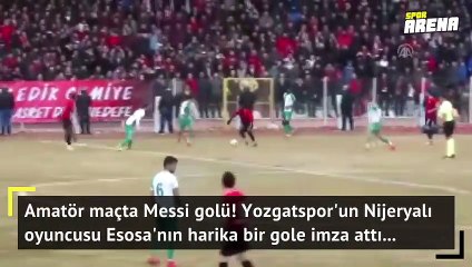 Yok böyle bir gol! Amatör maçta enfes gol...