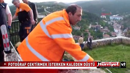 FOTOĞRAF ÇEKTİRMEK İSTEYEN İRANLI GENÇ KASTAMONU KALESİ'NDEN DÜŞTÜ