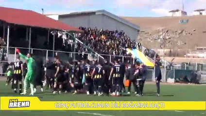 Genç futbolcunun dili boğazına kaçtı
