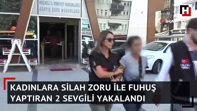Kadınlara silah zoru ile fuhuş yaptıran 2 sevgili yakalandı