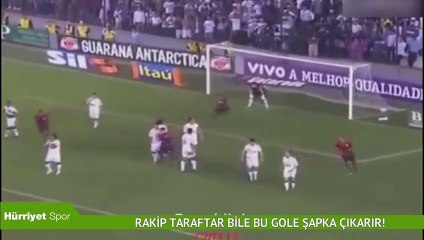 Rakip taraftar bile bu gole şapka çıkarır!