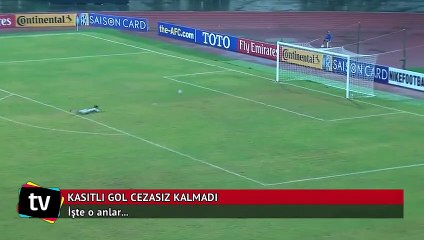 Kasıtlı gol cezasız kalmadı