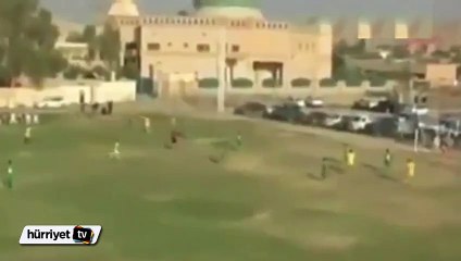 Sahaya bomba düştü