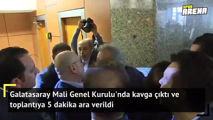 Galatasaray Mali Genel Kurulu'nda kavga çıktı!