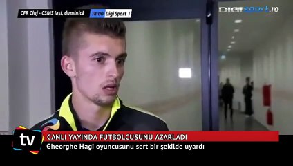 Hagi canlı yayında futbolcusunu azarladı