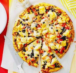 how to make cheep chicken topping for pizza at your own shop