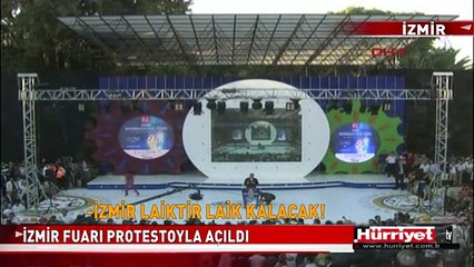 FUAR AÇILIŞINDA SLOGAN KRİZİ