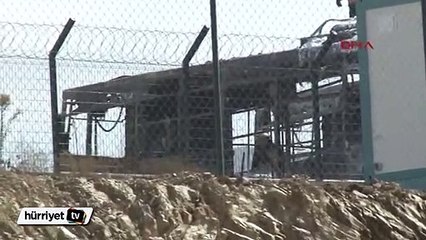 Kayaşehir'de otobüs garajında yangın